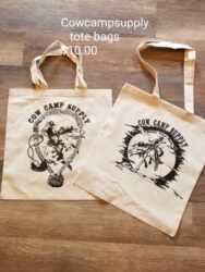Cow Camp Supply Tote Bags